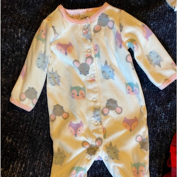 Baby Girl PJ Bundle (8 PJs) Sizes 0-3 and 3 Months - Picture 3 of 13